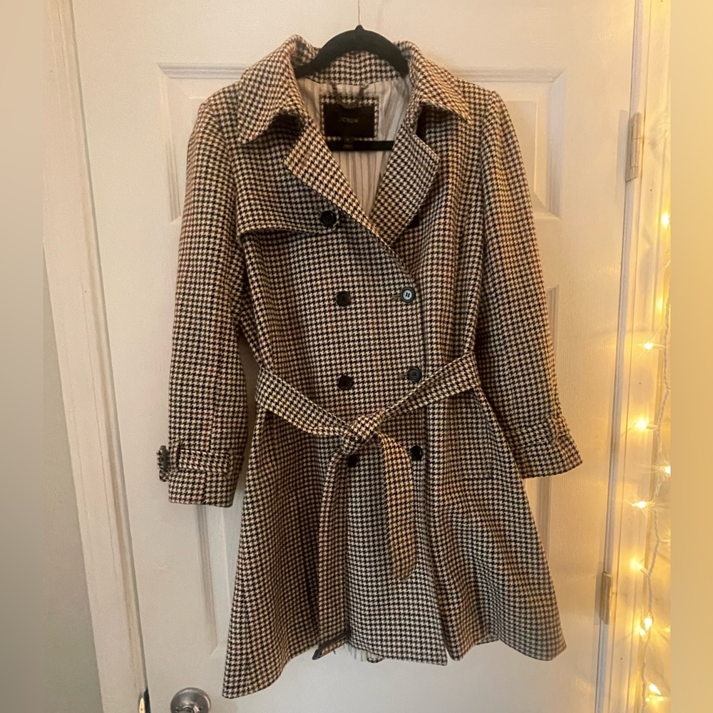 J. crew Icon Trench in Plaid Italian Wool